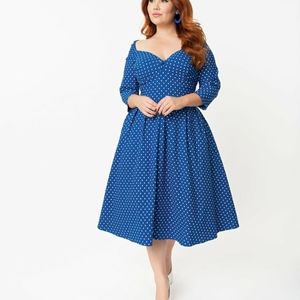 Unique Vintage Pantone 2020 Retro Style Dress